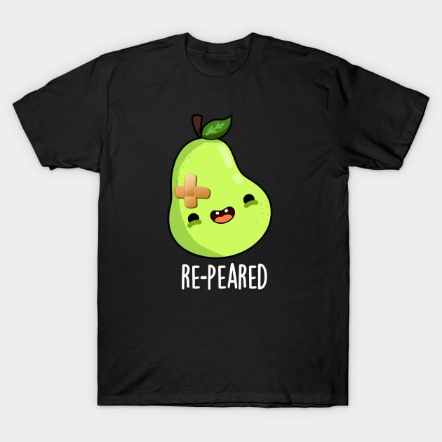 Re-peared Cute Fruit Pear Pun T-Shirt by punnybone